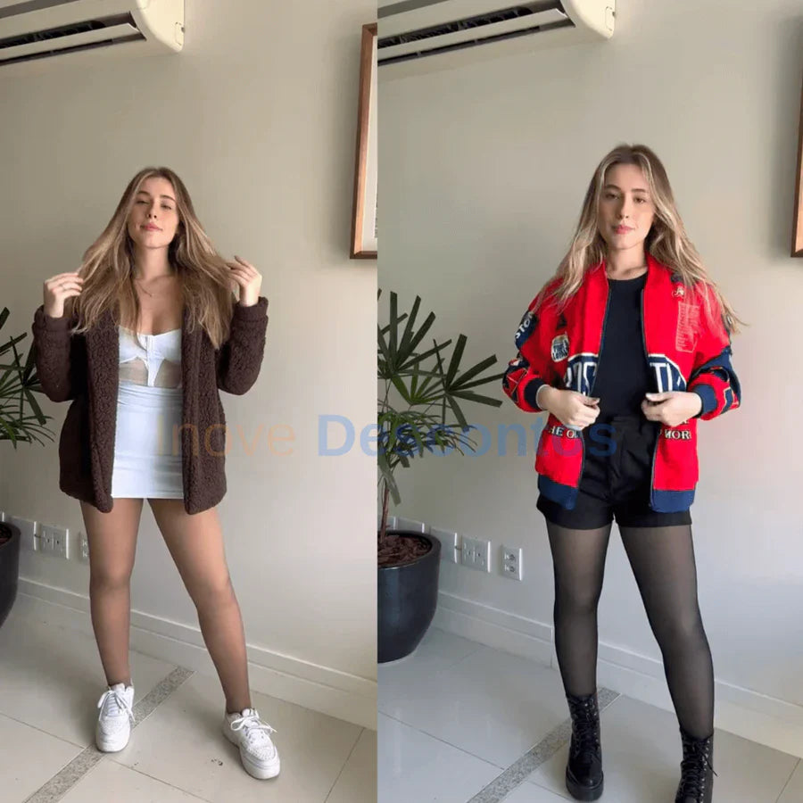 KIT MEIA-CALÇA FORRADA TRANSLÚCIDA (COMPRE 1 LEVE 2)