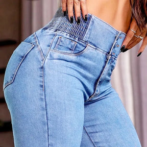 Calça Jeans Flare Modeladora de Cintura Alta 
