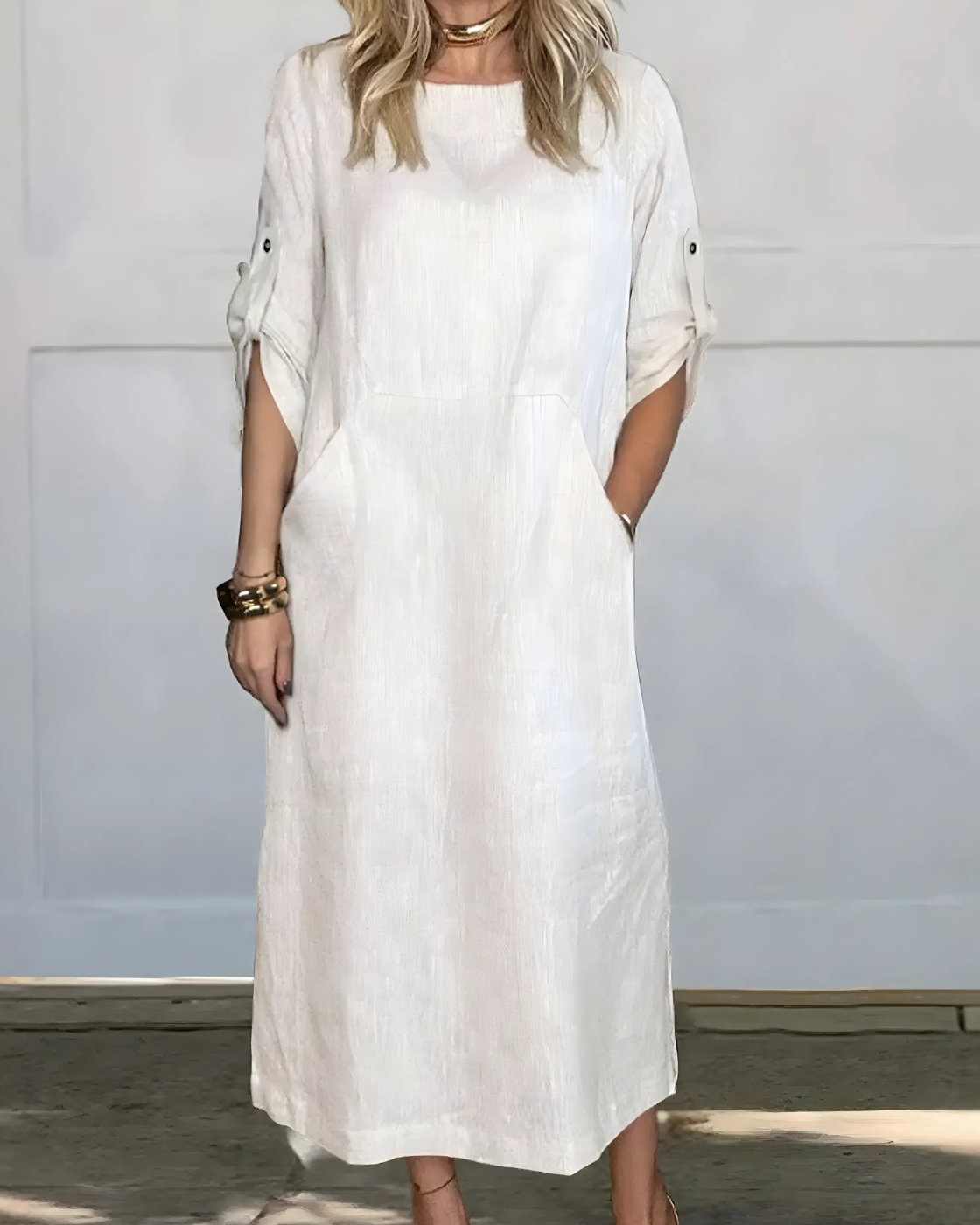 Vestido Casual Susan | Linho Puro - (Soltinho)