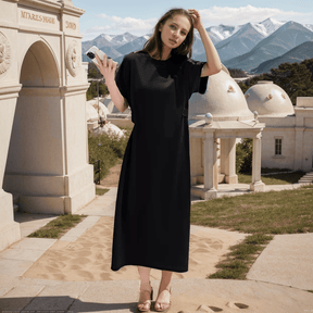 Vestido Despojado Alice™ em Algodão Soft  / Caimento Soltinho e Conforto para o seu Dia a Dia!